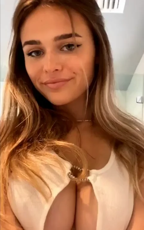Cute Busty Bombshell Teasing Those Massive Cleavage Spillers