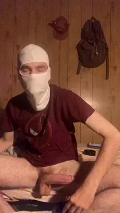 🔥 Masked Stud Fucks His Thick Cock Toy Hard 😈🍆