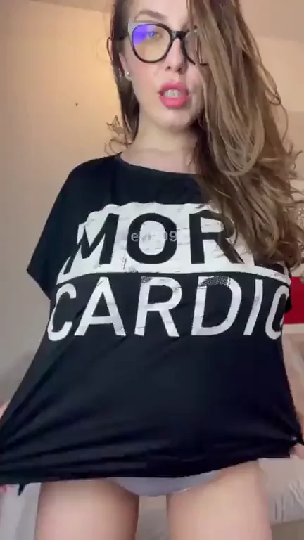 Glasses Nerd's Epic Titty Reveal Tease