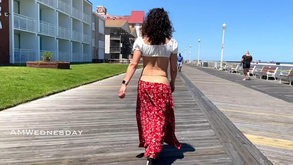 Skinny Slut's Low-Cut Tease 💋🔥