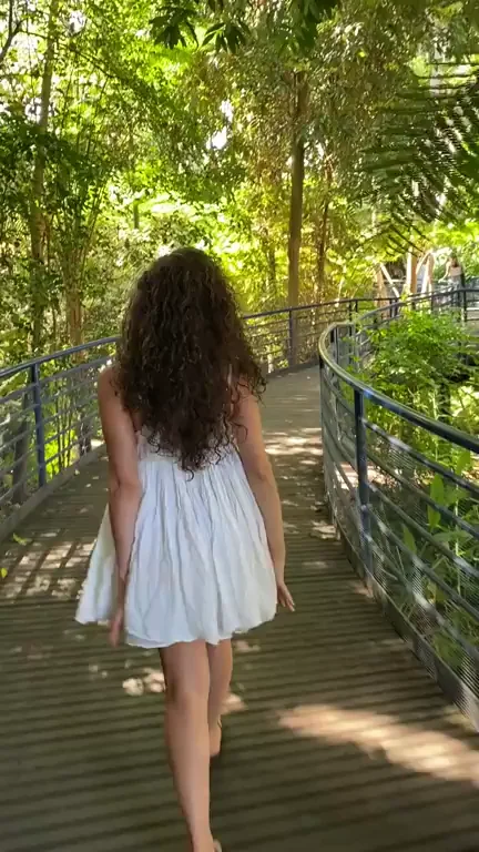 Begging for a Stranger to Grab My Juicy Ass on the Bridge 😈🍑
