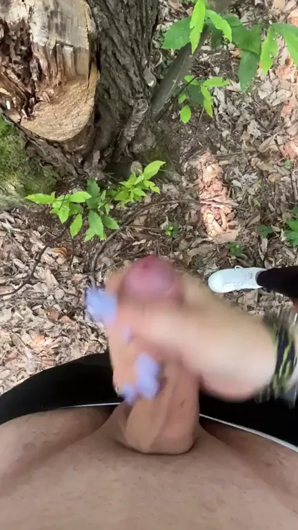 Making him cum in the woods made me super horny🥵❤