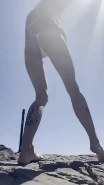 Oh, how clumsy I am...) I almost landed on the ground) But I'd rather fall on your huge cock 😁Š
