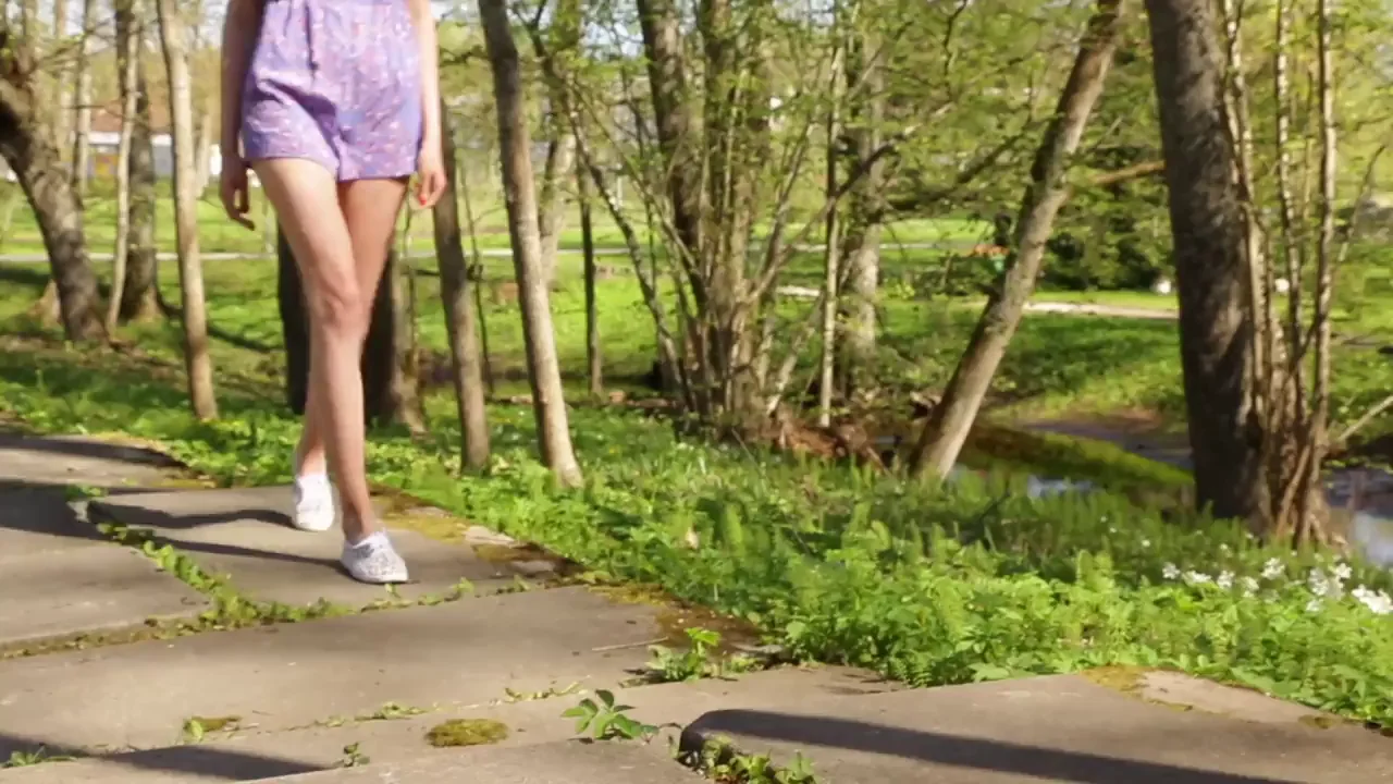 🛤️ Park Slut Strips Bare-Ass Naked 🍃🔥