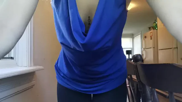 Hard Nipples Poppin' Thru My Tight Blue Shirt 😍🔥