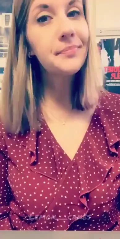 Boss Outside? Quick Naughty Flash & Tease 😈🔥 [GIF]