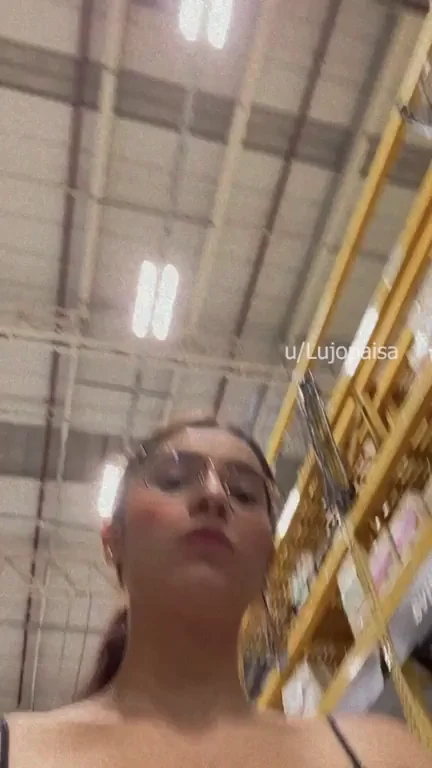 Hardware Store Slut Teases Her Juicy Tits 😈🛒🍈🍈