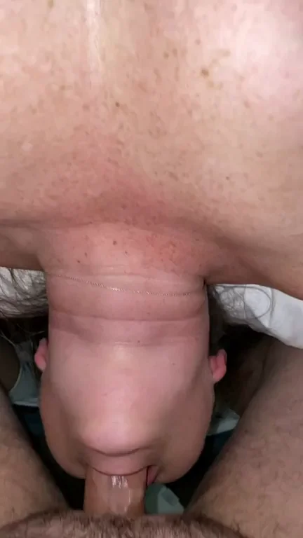 Throat-Fuck Practice: Slut's Upside-Down Deepthroat Domination 💦🍆😈