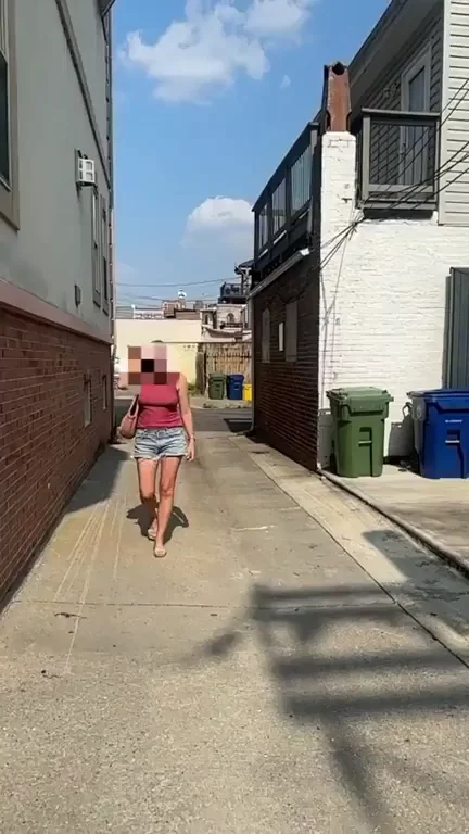 Secretly Hoping Eyes Catch My Tits in the Alley 😈👀