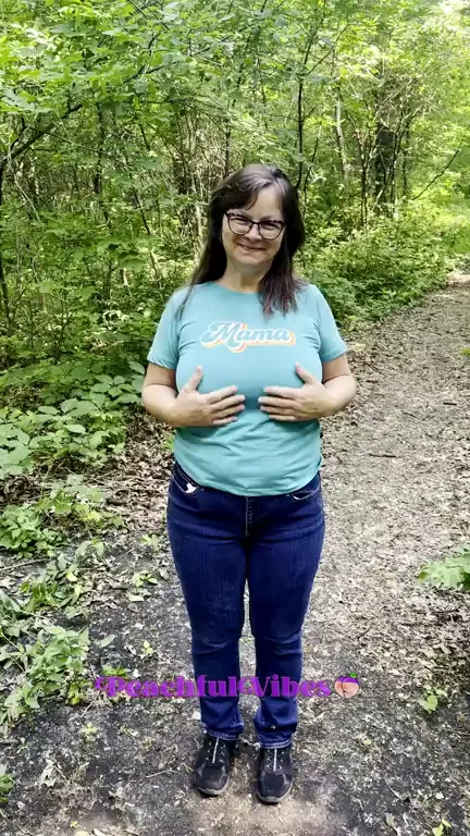 Hiking Slut Shows Off Massive Titties for Epic Views 😈🌳🍈🍈