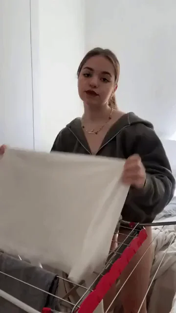 Ghost Nipples Tease in Sheer White Fabric
