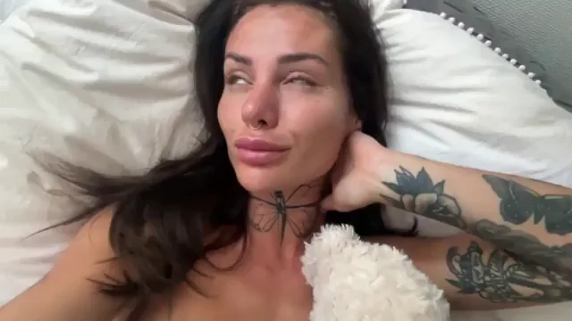 Adorable Inked B-Cup Slut Teases with Titties 🥵💋