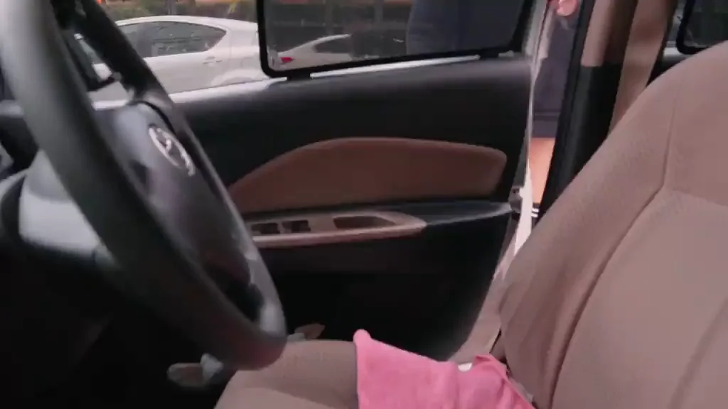 Hoodie Hiding My Ice Cream Cravings in the Car