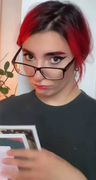 Goth Glasses Slut's Barely Legal Tease: Redhead Bookworm Goes Wild