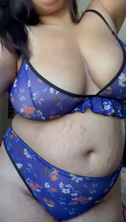 Too See-Through? 😏 Thick Babe Shows Off Her Massive Tits in Sheer Lingerie 🔥
