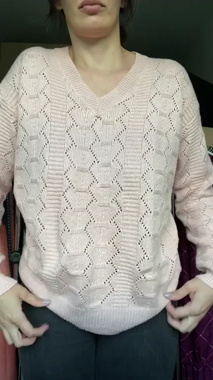Sweater Surprise Unwrap: Massive Tits Bigger Than You Thought! 🎁🍈🍈