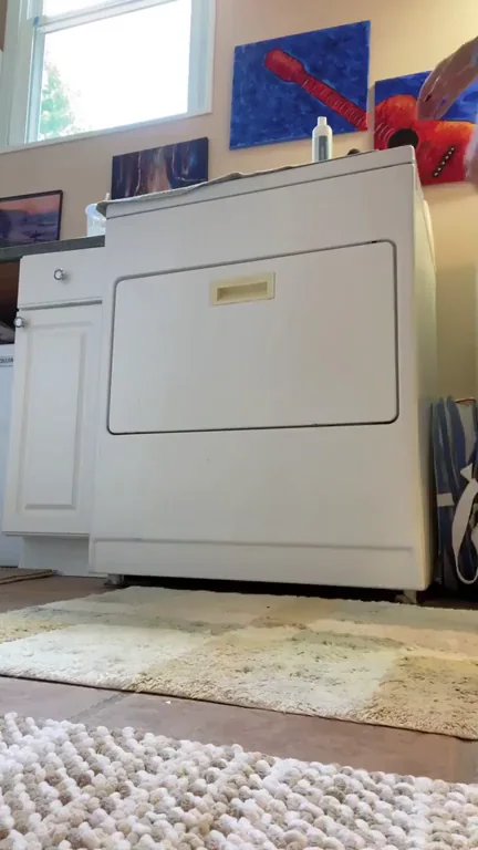 Petite Slut's Naughty Laundry Bending Tease 🍑💦