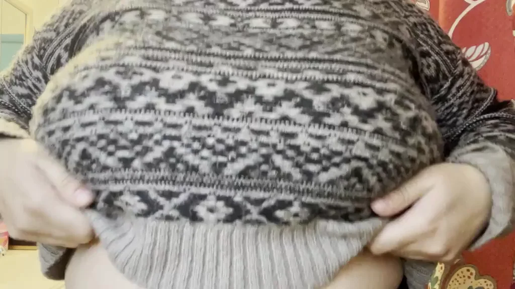 🍼 Sweater Titty Drop: Massive Jugs Bounce Out for You! (OC)