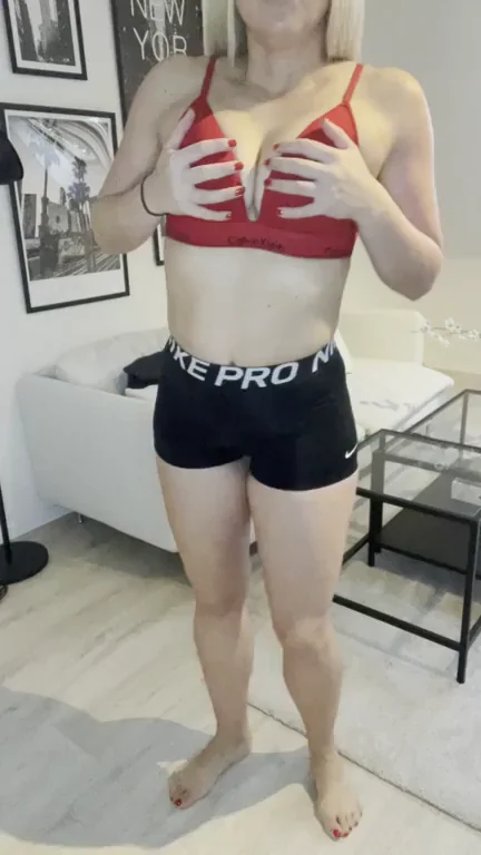 Petite Blonde German Tease: Can You Resist My Ass & Tits? 🍑💦
