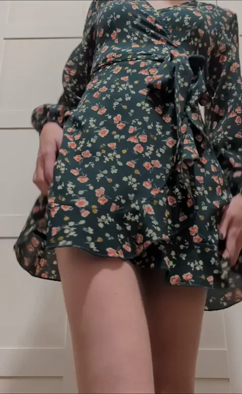 Dress Try-On Turns into Slutty Ass Wiggle Tease
