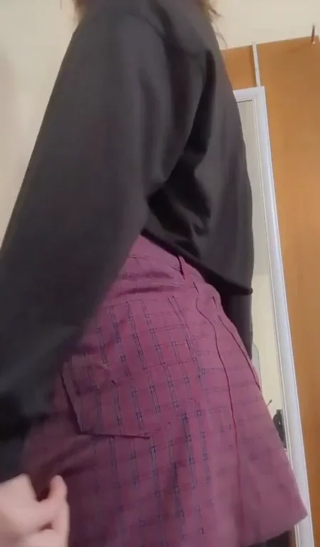Would you bend this schoolgirl over your lap?