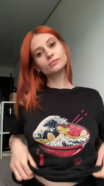 Redhead Slut's Massive Tits Need Holding or They Pop Out!