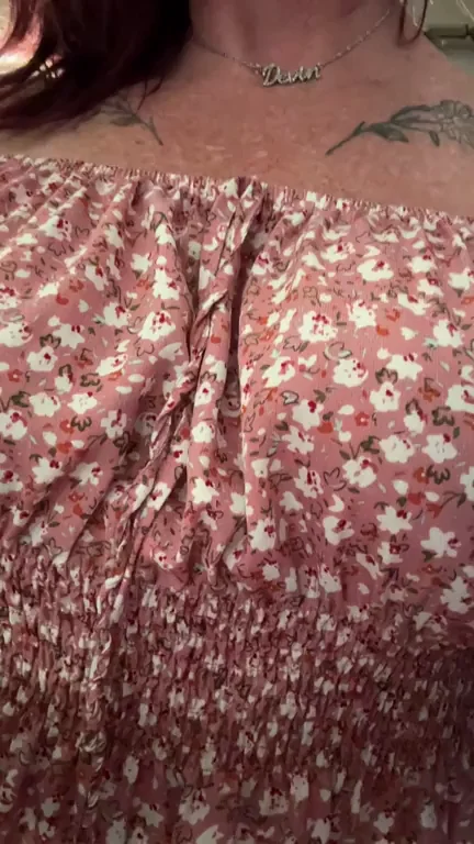 Is this too much bounce to wear this dress to church without a bra?