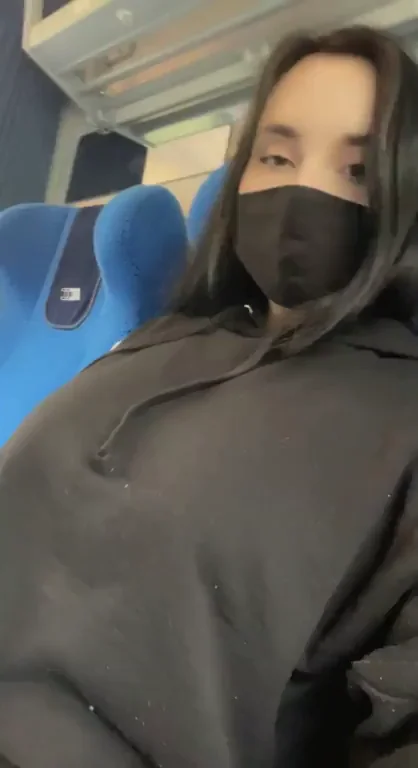 🔥 Train Tit Flash & Ghost Nipple Tease 😈