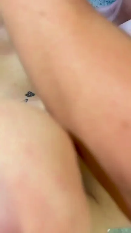 A delicious creampie dripping out of my friends pussy