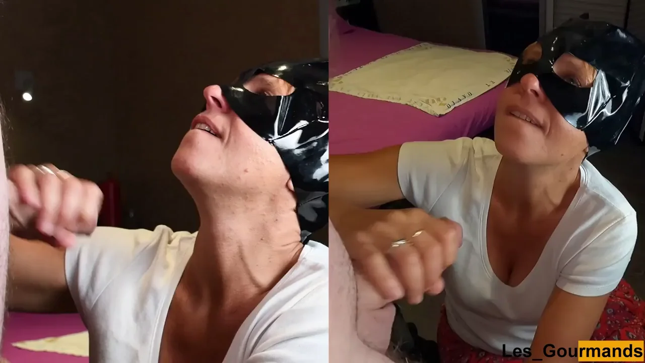 OC Slutty MILF Masked and Begging for Monster Facial Cum Blast