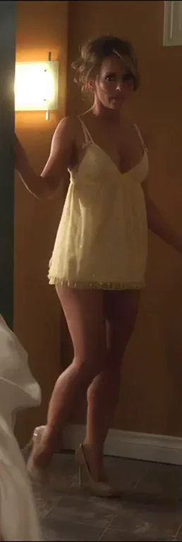 Jennifer Love Hewitt's Massive Tits Tease in Sheer Nightie 😍🍈🍈