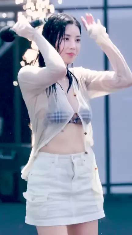 Eunbi's Sheer Tease: K-Pop Slut Drops Mic for Thigh-High Fap Fuel