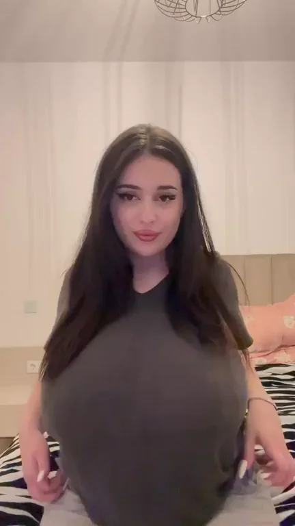 Can I Suck the Tip While Your Dick's Wedged in My Massive Tits? 😈🍆💦 [OC]