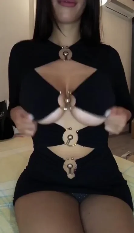 This naughty maids first ever titty drop! First of MANY MANY