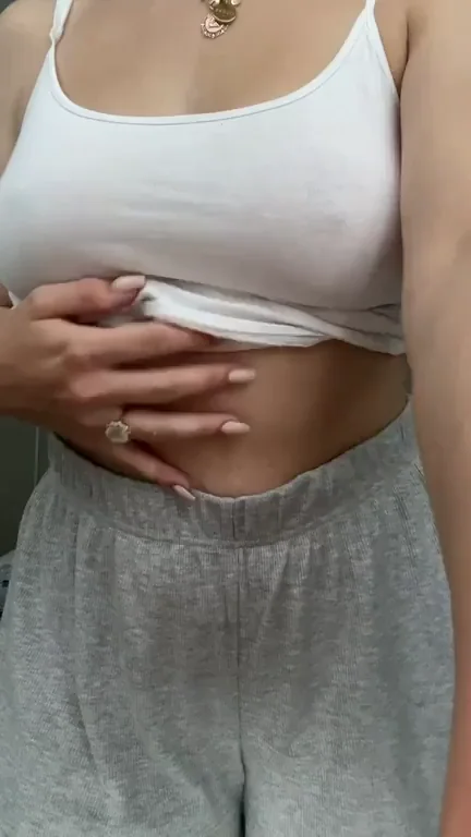 Busty Petite MILF's Tits Bursting Out of Tiny Top 😍💦