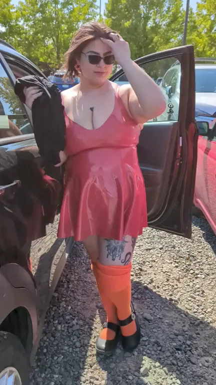 Gotta take the latex off before the drive home from con...[OC][Drop]