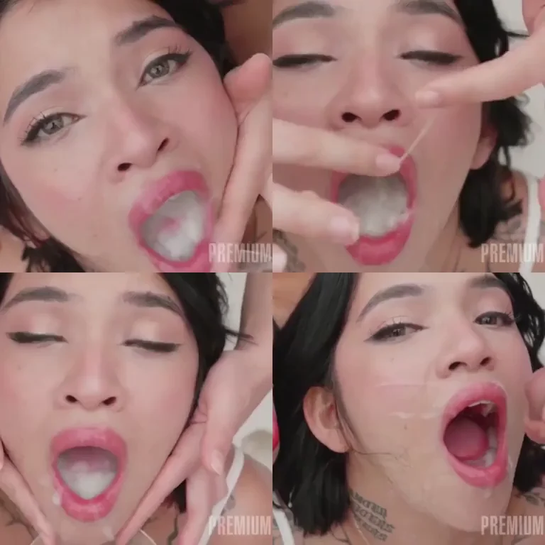 🔥 Scarlett Lapiedra Gulping Down Thick Loads 💦😛