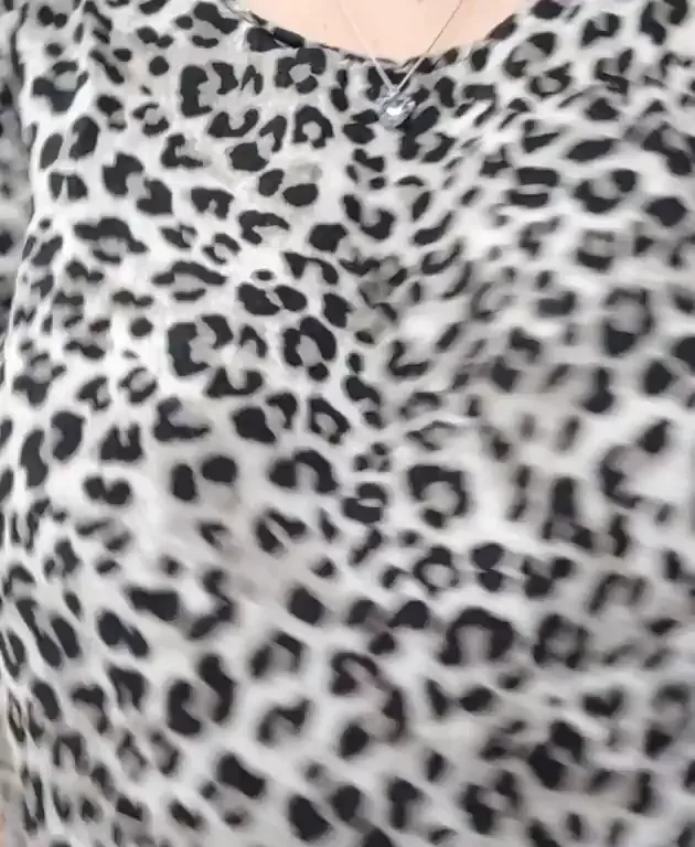 Leopard Top Titty Drop Tease - Taste These Juicy Naturals?