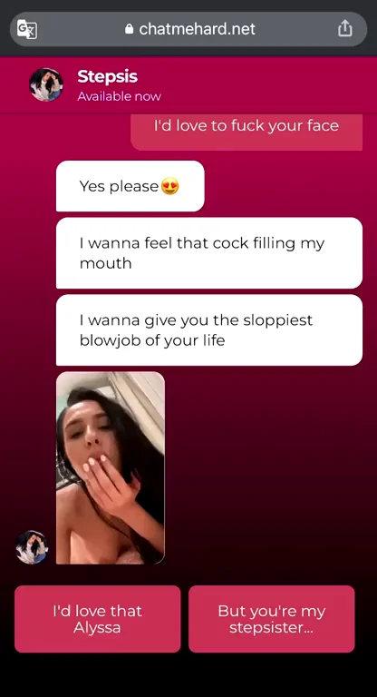 Step-Sis Alyssa Bounty Begs for Bro's Huge Cock in Dirty Snapchat 🔥💦 [Part 3]