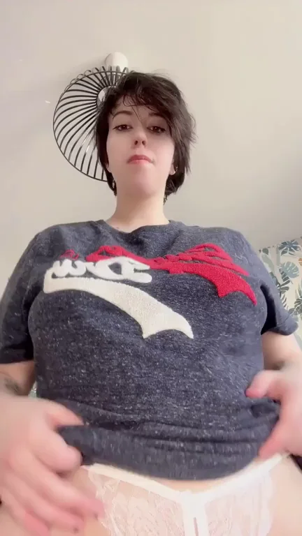 My big goth tits need a mouth to warm them up