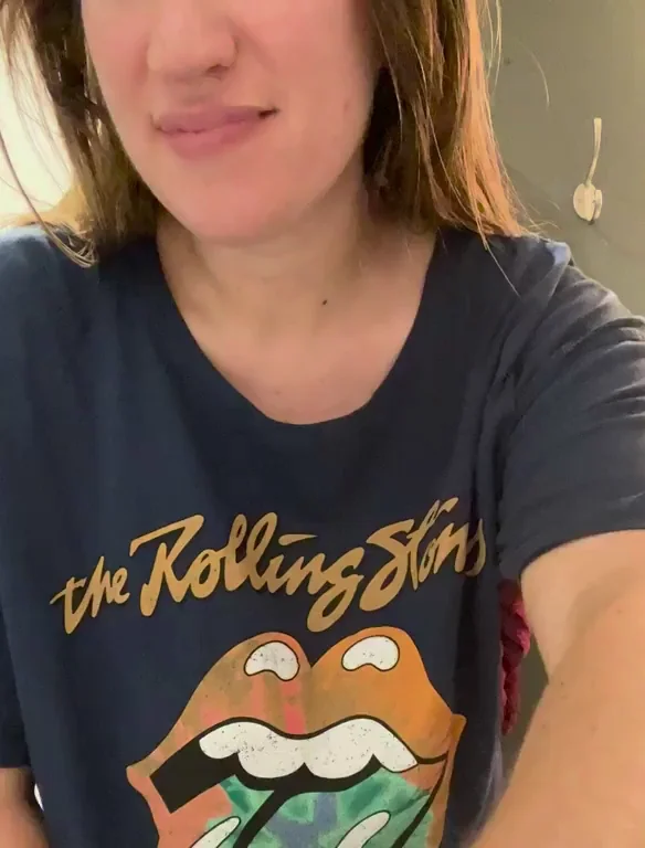 It takes a pretty big shirt to hide this reveal