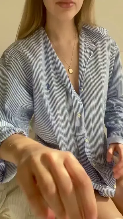 Petite Blonde Tease: Wanna See My Tight Body Every Day? 🔥😈