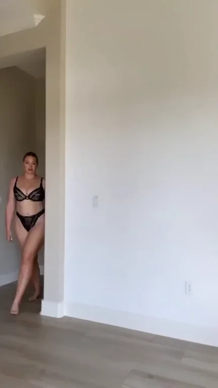 Iskra Lawrence's Massive Tits Tease in Lacy Lingerie 😍🍈🍈
