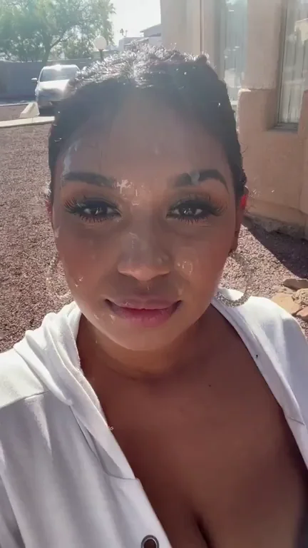 Proud Cumslut's Outdoor Cleavage Tease