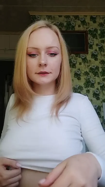Breakfast Tits? 😋🍳 Would You Devour This Busty Blonde Slut?
