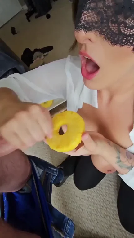 Fruit + Cum = perfect combo