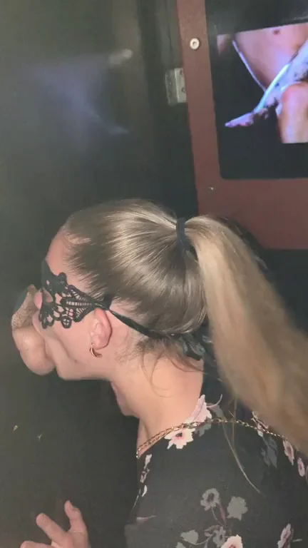 For date night, Hubby took me to my first glory hole! We both had so much fun. I adore sucking cock and he loves watching me perform. We all left satisfied and will be back!