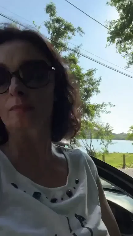 🔥 Super Horny MILF Teacher Flashes Massive Areolas in Car After Catching Student Gooning 🍆💦