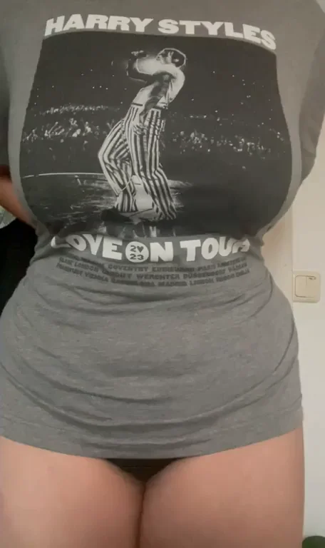 Titty Drop Under My Harry Styles Shirt? 😏💦 (OC)