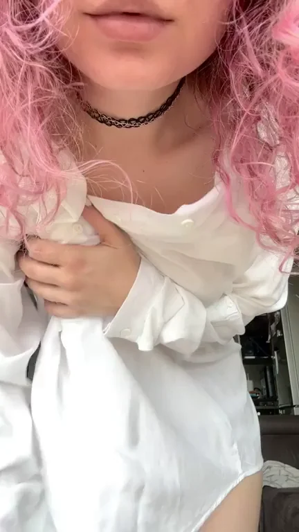 Funsized Pink-Haired Pixie Begs: 'Can I Test Ride Your Dick?'